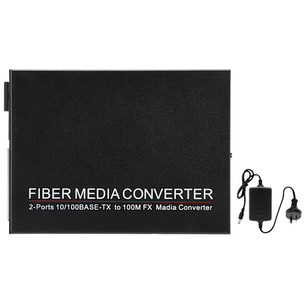 2-ports Ethernet Fiber Switch TBCMC3412ES20A Plug & Play Stabil Robust Datornätverksswitchar 100-240V (AU-kontakt)