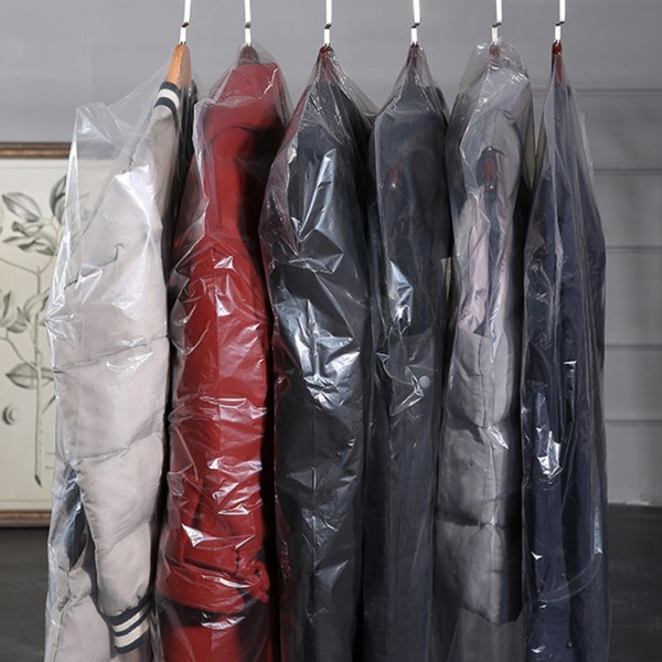 50st genomskinliga kläder dammpåsar Kemtvätt plagg