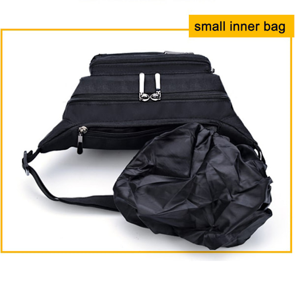 Fanny Pack for Menn & Kvinner, Vanntett, Justerbar, for Utendørs Trening, Reiser, Avslappet Løping