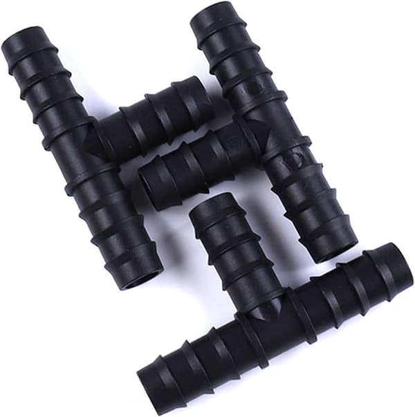 High-Quality PVC Materials for Three-Way Couplings, Barbed Connector for Various Water Systems, Compatible with 16mm Pipes or Drip Hoses, Leak-Proof