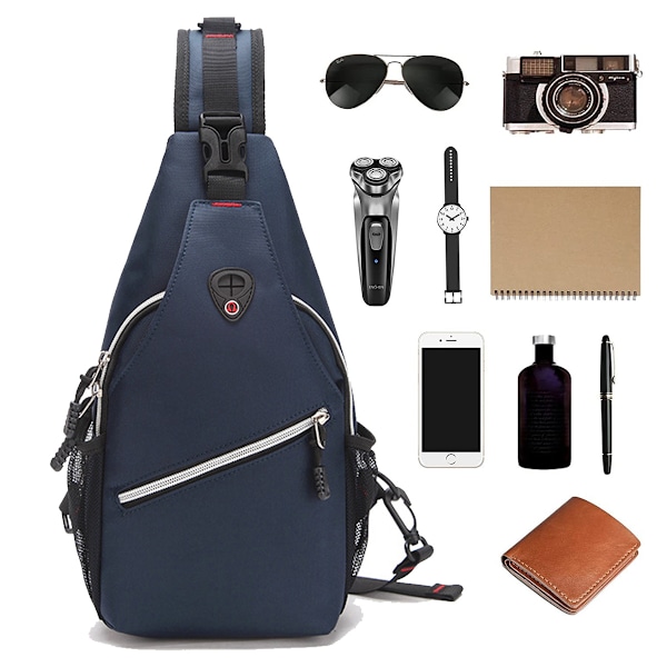 Slingryggsäck, Multifunktionell Crossbody Axelväska Resa Vandring Dagryggsäck, Liten Vandring Dagryggsäck Utomhus Casual Sportväska