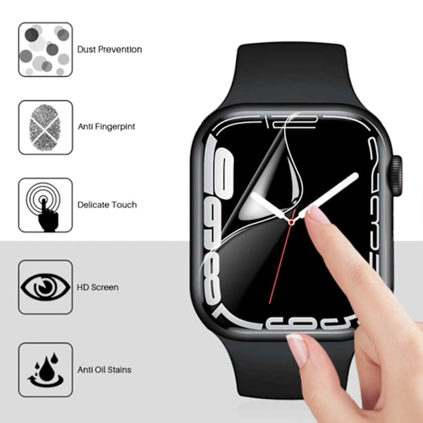 Apple Watch 4/5/6/SE 40mm Näytönsuoja Kokonaan peittävä läpinäkyvä
