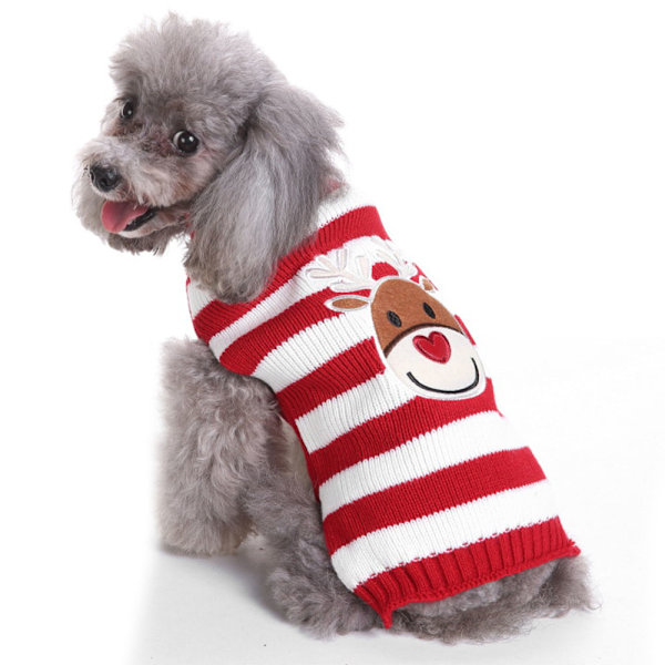 Hundetrøje, varm vinterhundetrøje tøj kæledyrsfrakke tøj hvalpetrøje sweater til små og mellemstore hunde kæledyrstrøje