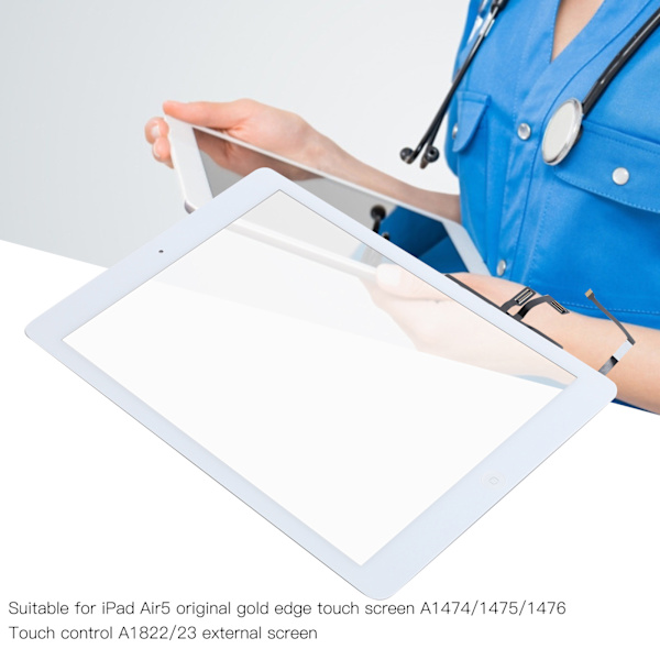 Pekskärm för iPad Air5 Original Guld Kant A1474/1475/1476 Kontroll A1822/23 Extern Skärm