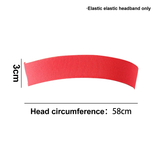 7 st Wig Elastic Band för Edges Hårkantborste och Kam Mjuk Kantband Justerbart Wig Kantband Elastiskt Band