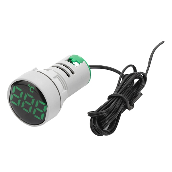 AC 50~380V Temperaturindikatorlys LED Digitalt Displayet Termometer -20~199℃(Grøn)