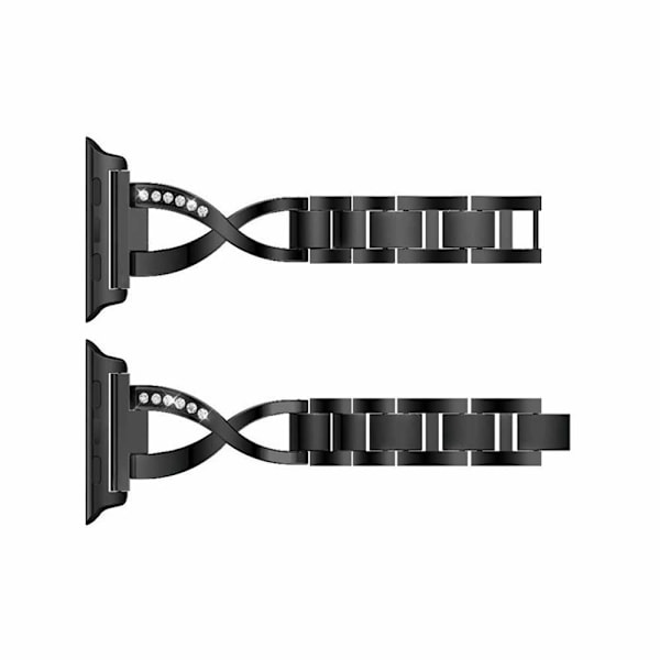 Rem for Apple Watch 38mm 42mm, Smykker Metall Armbånd Rem for Kvinner, Byttbar Armbånd