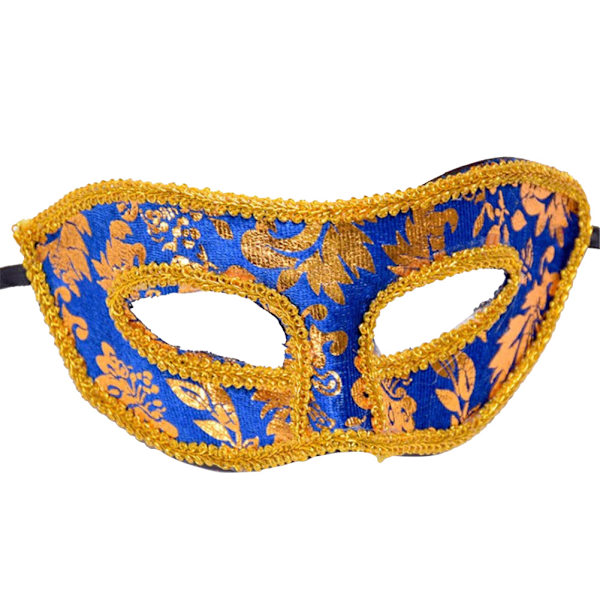 Halloween Party Kostume Ball Øje Kjole Jazz Mænd Maske Dekoration (kongeblå)