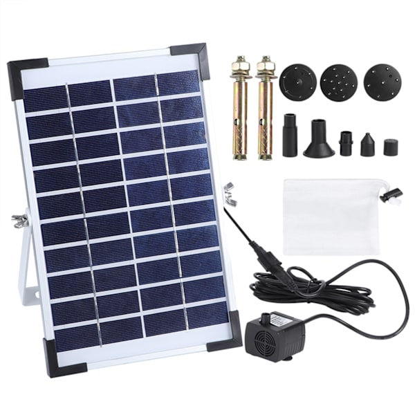 10V 5W Ulkoilma Puutarha Aurinkoenergialla Toimiva Uiva Vesiputous Pumppu Vesi Pumppu Paneli Paketti Koristelu BSV-SP050X