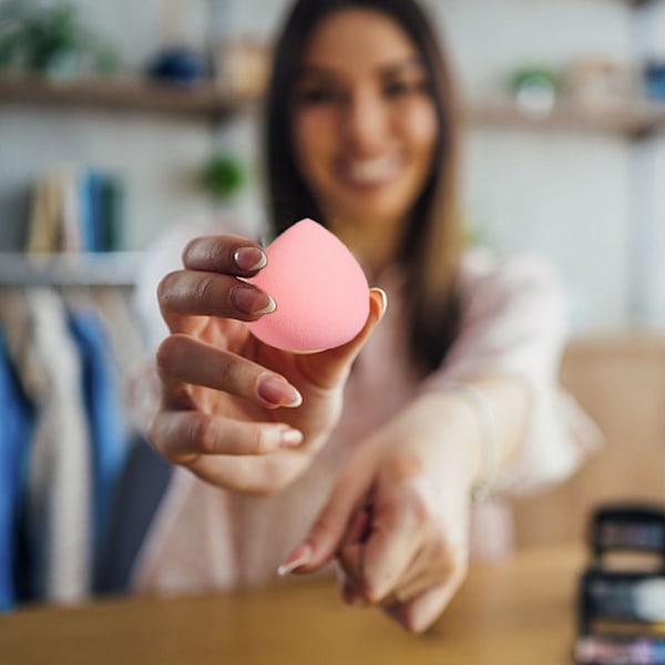 2 stk. Makeup Skønhedssvampe til Foundation, Makeup Skønhedssvampe til Øjenvæskekosmetik