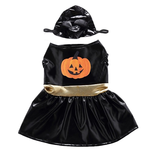 1 Sæt Halloween Kæledyrsudstyr Hundeklæder Hexe Kjole Kæledyr Hundekostume Bat Kjole Juleaften