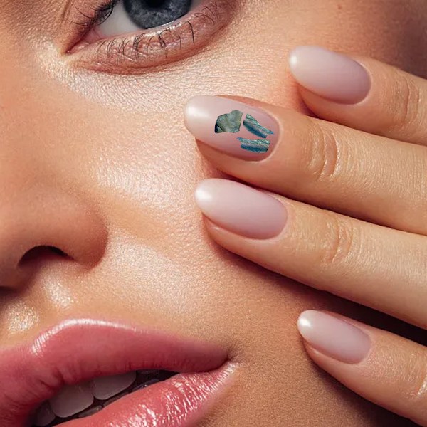 2 æsker med brudbare uregelmæssige Phantom Color ultra-tynde Shell Nail Tilbehør Manicure diy
