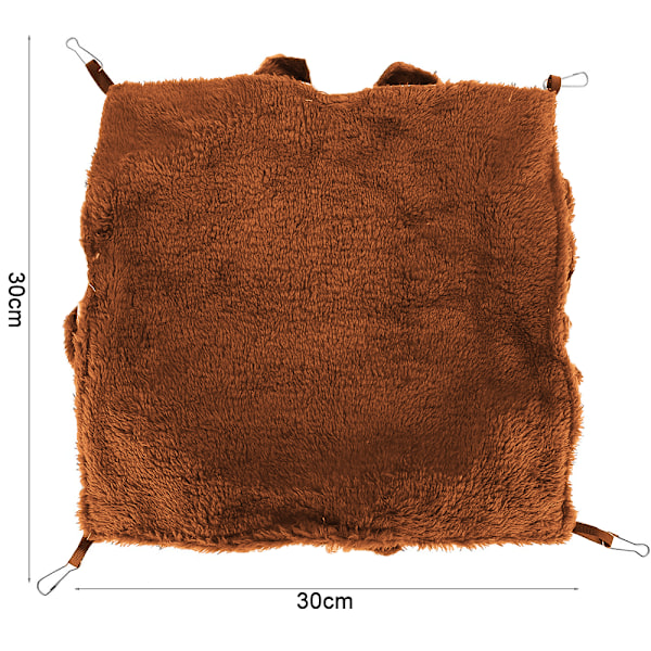 Hamsterhängmatta Burtillbehör Hängande Fleece Säng Gunga Väska för Socker Glidare Marsvin