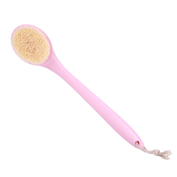 Kroppsborst med Handtag för Massage och Spa Bad Duschsrubb (Rosa)