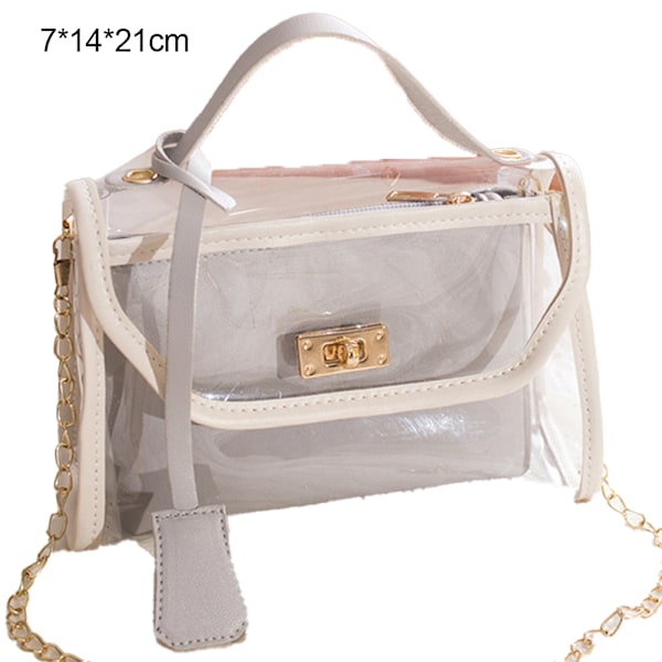 Transparent Crossbodyväska, 2-i-1 Crossbodyväska