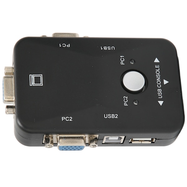 USB 2.0 KVM-switch 1920x1440 2-ports Dubbelskärm KVM-switch för WIN95 98 98SE 2000 ME XP