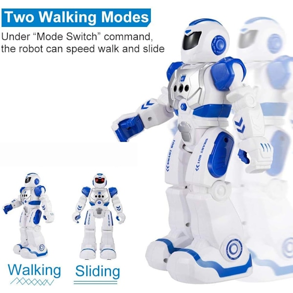 Smart Robot Leksak för Barn, Geststyrning Sjungande Gående Dansande Robot för Pojkar Flickor, Intelligent Programmerbar Smart Fjärrstyrd Robot Kit Leksaker