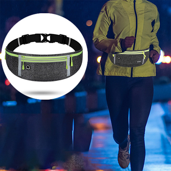 Smal Löpband, Träningsbälte för Män Kvinnor, Löparbälte för Löpning Promenader Cykling Camping