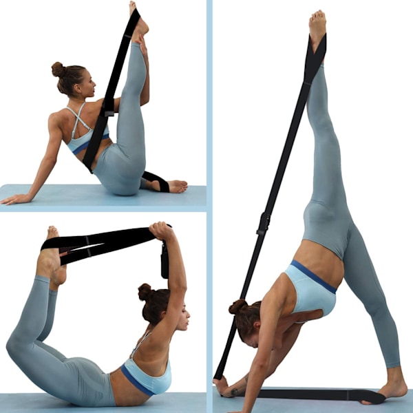 Bensträckningsband, Flexibilitetstränare Rem Splits Trainer för Dans Balett Yoga Gymnastik Träning Spänningssträckning