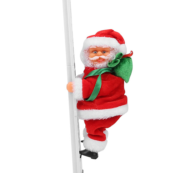 Jultomten Elektrisk Klättertrappa Heminredning Julgranspynt Present (Vit Enkel Trappa (Femuddig Stjärna))