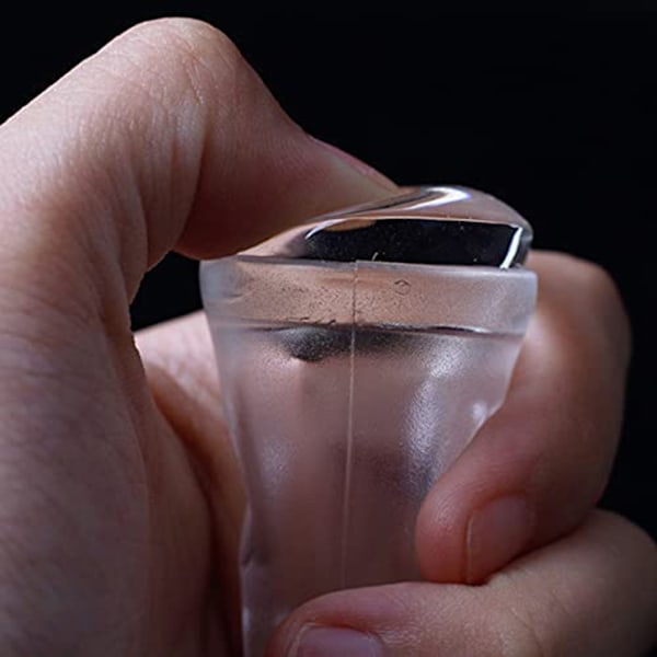 Dubbelsidig Transparent Gelé Nagelstempel Skrapa Silikonstämpel Nagelsmyckenstämpel Plast Nagelsmyckenstämpling Stämpel för Manikyrverktyg