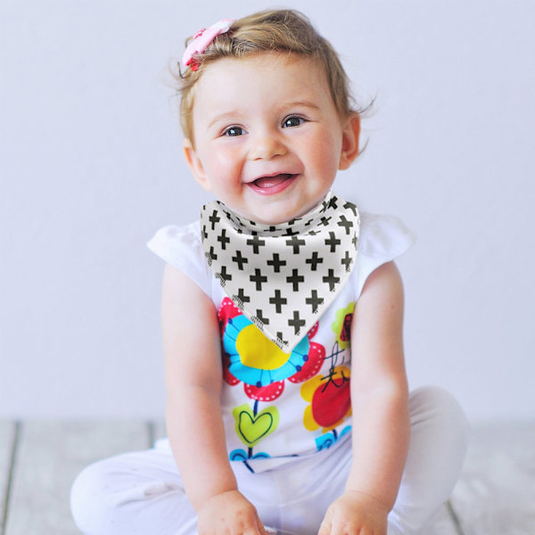 Spyttlaken baby-forkle baby-forkle fleece bomull trekant håndkle