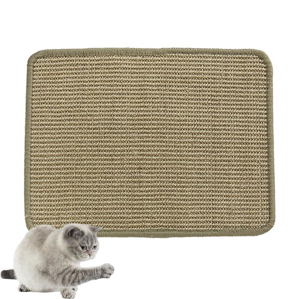Kattklösningsmatta, Naturlig Sisal Kattklösningsmattor, Horisontell Kattgolvskrapande Matta Matta, Skydda Soffa och Mattor