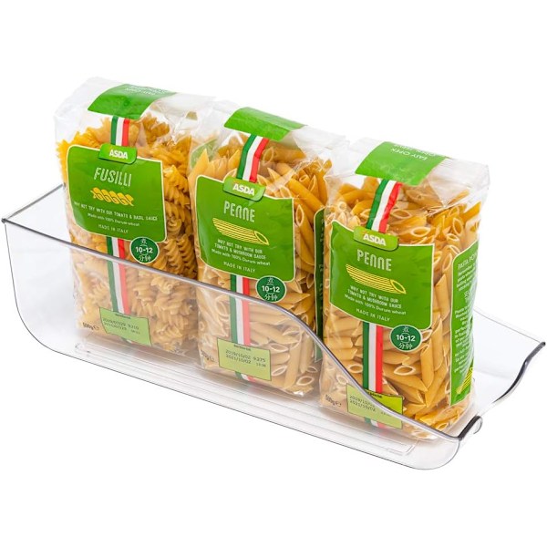 Kylskåp med förvaringsboxar för dricksbehållare Dryckeshållare för kyl, frys, kök, bänkskivor, skåp - klar plastkonserver