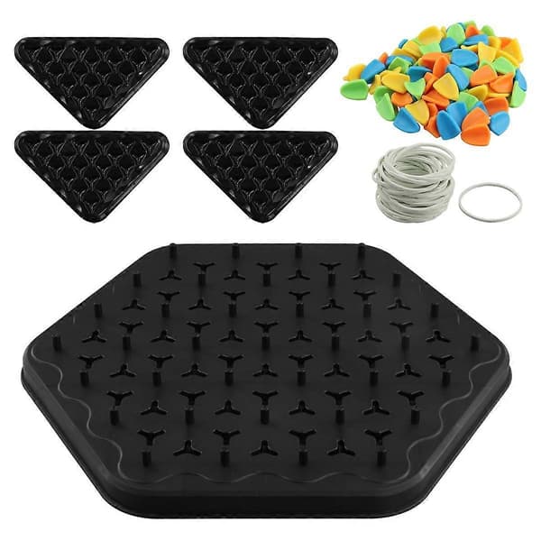 Chain Triangle Chess Game Triggle Rubber Band Game Educational Interactive Game Battle Set for Family