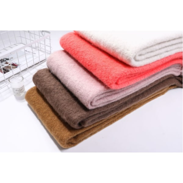 1PCS Rose red ins winter thickening warm temperament scarf