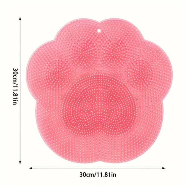 Foot and Back Scrubber for Shower - Wall Mounted_TF_TF Pink[TT] Rosa 30x30cm