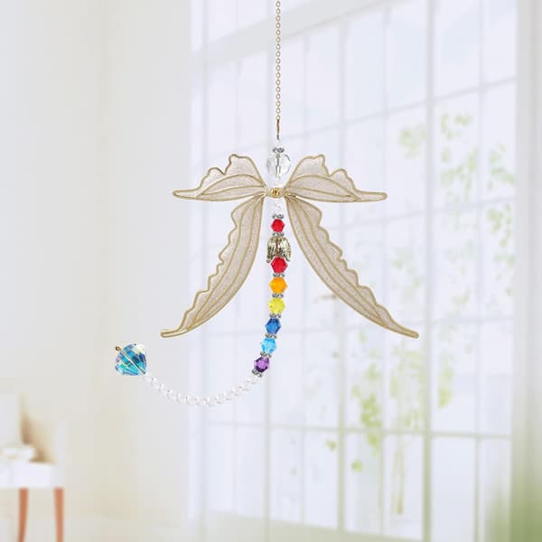 Dragonfly Crystal Suncatcher Hanging Decoration - Hanging Rainbow[TT]