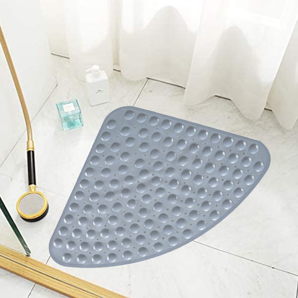 Sector Badrumsmatta 54*54cm PVC Sektor Halksäker Badrumsmatta för Duschrummatta med Sugkoppar Badkarmatta för Badrum