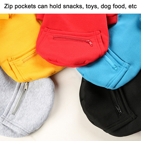 Syksyn ja talven fleece-vetoketjullinen taskullinen neule, lemmikkieläinten huppari