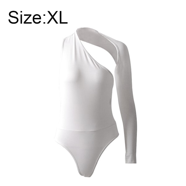 En axel, ärmlös, långärmad tanktop-body, jumpsuit
