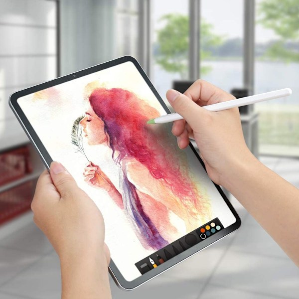 Silikonskyddsspetsar för Apple Pencil 1:a/2:a generationen, halkfria och tysta, 10 st