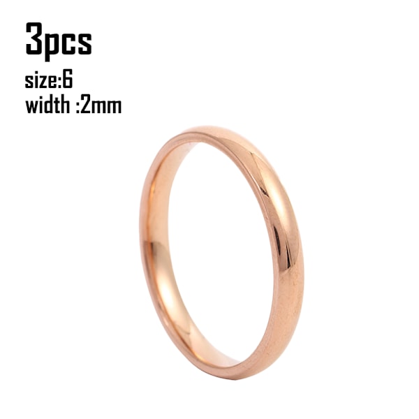 Titanium Ring Plain Dome Högpolerad Vigselring
