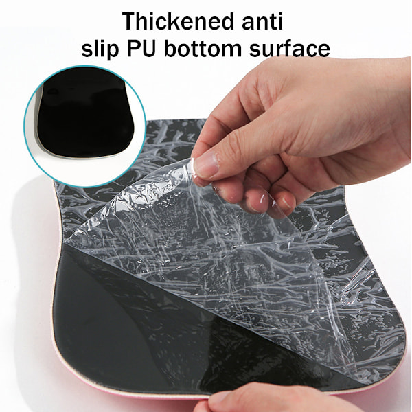 Musmatta med kattass med handledsstöd, mjukt silikonhandledsstöd, ergonomisk söt musmatta-design (10,7x7,8x0,9'')