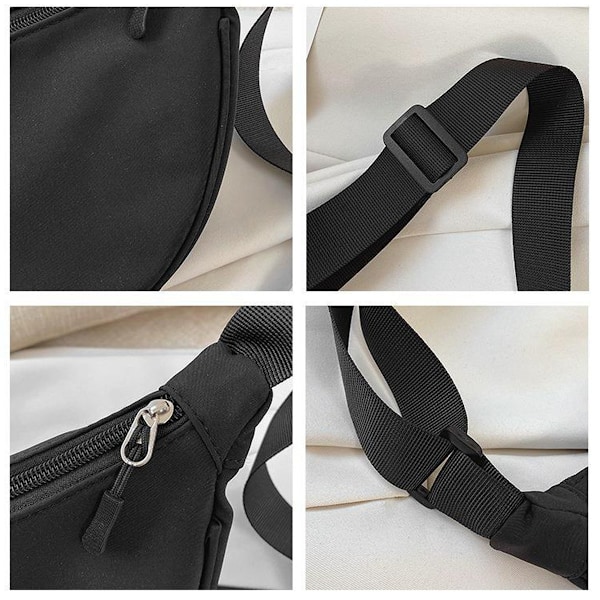 Muodinmukainen henkilökohtainen muotoilu nylon-nyrkkipaukku olkalaukku katutyyli olkalaukku lompakko miehille ja naisille, 29*14*7cm