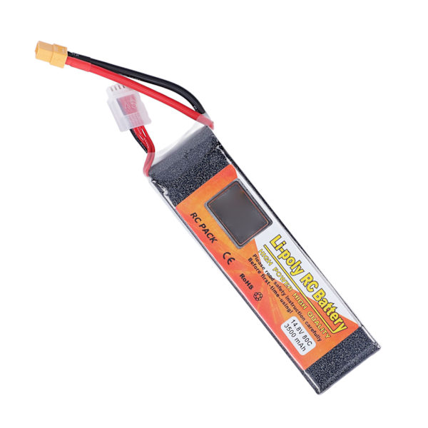 3500mAh Lipo Batteri 80C Urladdningshastighet 14.8V 4S XT60 Kontakt RC Batteri Ström för RC Helikopter Bil