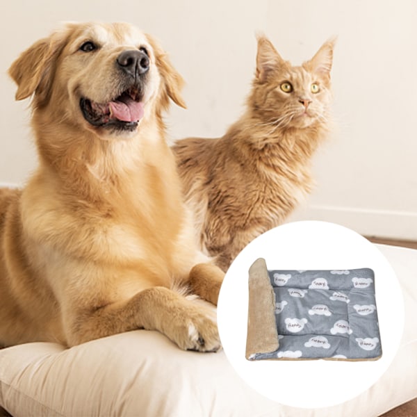 Hundkoja dyna Kort plysch bekväm varm dyna Hundkoja