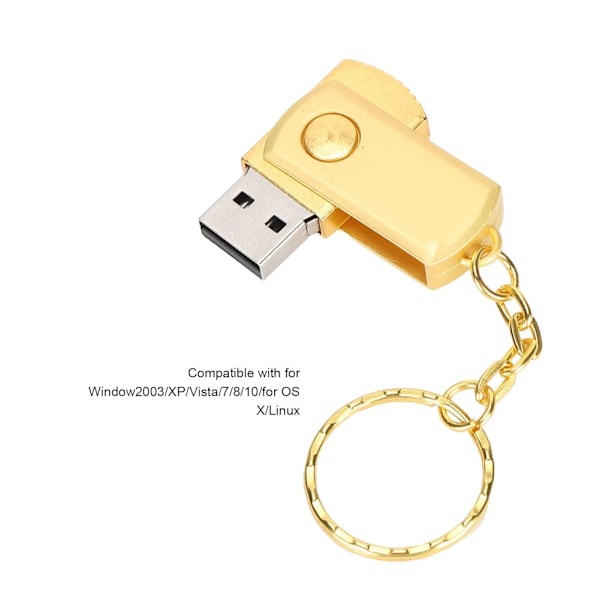 USB-minne 2.0 med roterande blixtlås i bulk för Window2003/XP/Vista/7/8/10/OS X/Linux 1GB