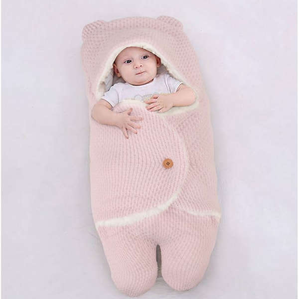 Babyfilt för Pojkar och Flickor, Söt Nyfödd Swaddle Wrap
