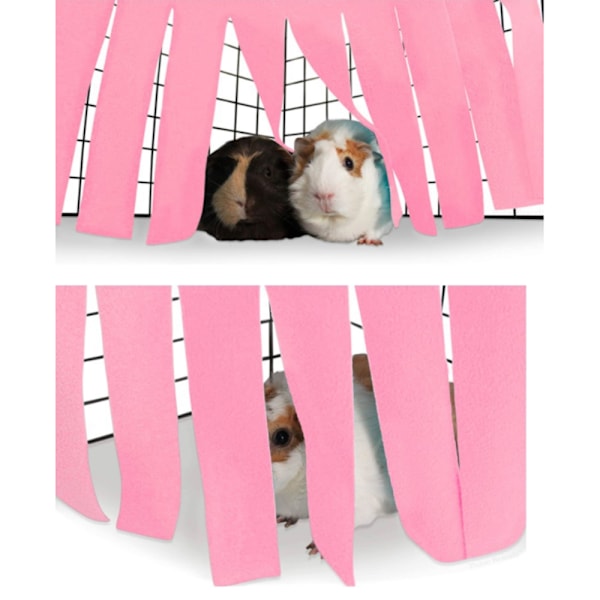 Hamsterin, marsun ja kanin riippumato, tupsuinen kulma-asunto, piilopaikka, teltta, pesä, lemmikkieläinten piilopaikka, vaaleanpunainen/vaaleansininen/fluoresoiva vihreä