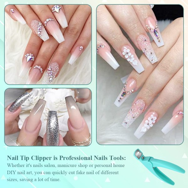 Kunstig Akryl Falsk Negl Spids Klippeklipper Trimmer Manicure Pedicure Skarp Blad Klip Værktøj