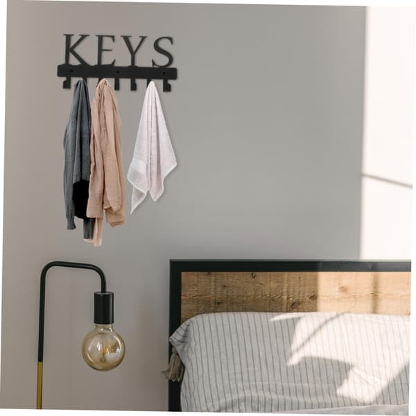 Storage Rack, Wall Key, Hook Rack, English Keys, Iron Clothes and Hat Hanger, Key Hooks, Iron Hooks