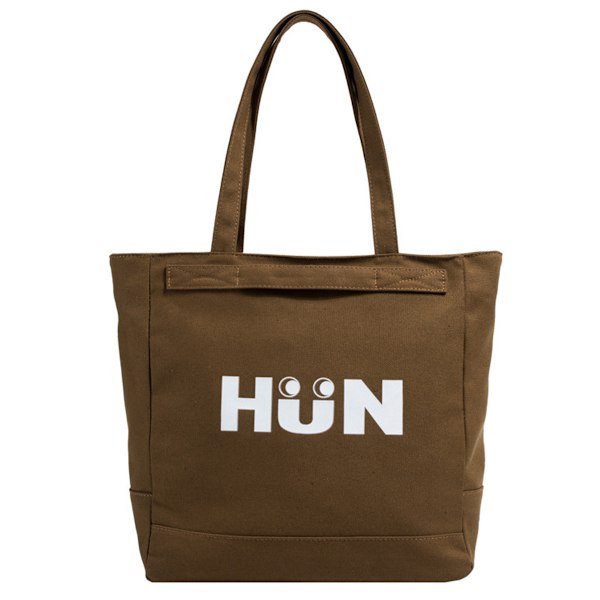 Canvas Tote Bag for Kvinner, Casual Skulderveske med Glidelås og Lomme for Reise, Strand, Arbeid og Shopping