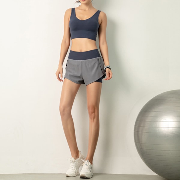 Damshorts för sommar, anti-bländande, avslappnade, yoga-shorts, tränings- och sport-shorts