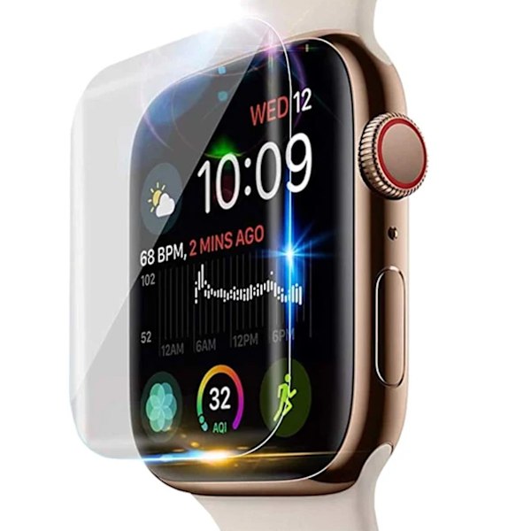 Apple Watch 4/5/6/SE 40mm Näytönsuoja Kokonaan peittävä läpinäkyvä