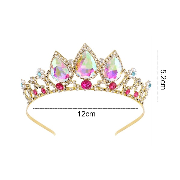 Krone Tiara for Kvinner Jenter Prinsesse Dronning Hodebånd for Kvinner Dekorasjon
